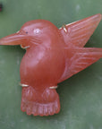 Isis Red Aventurine Bird Pin