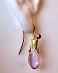 Jane Eyre 14k Gold, Amethyst and Garnet Earrings