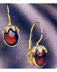 Jane Seymour 14k Gold, Garnet and Diamond Earrings