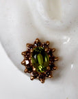 Kenilworth 14k Gold, Peridot and Diamonds Studs