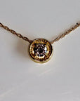 La Vie est Belle Clover 14k Gold and Diamond Necklace