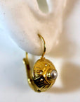 Lady Caroline 14k Gold and Pearl Earrings