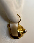 Lady Caroline 14k Gold and Pearl Earrings
