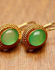 Lady Jane Grey Chrysoprase Earrings