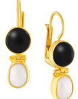 Lamermore Onyx and Pearl Earring
