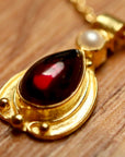 Lamplight 14k Gold and Garnet Necklace