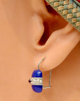 Lapis Royale Silver Earrings