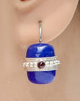 Lapis Royale Silver Earrings