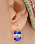 Lapis Royale Silver Earrings