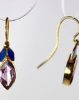 Lily Elsie Enamel and Amethyst Earrings