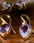 Lost Hearts Amethyst Earrings