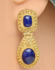 Malabar 14k Gold and Lapis Earrings