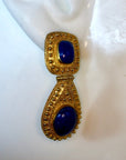 Malabar 14k Gold and Lapis Earrings