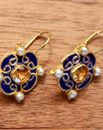 Mary Queen of Scots Earrings - Blue