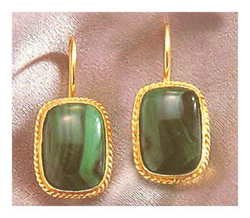 Middle Kingdom Malachite Earrings