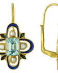 Mistress Quickly Blue Topaz Earrings