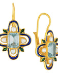 Mistress Quickly Blue Topaz Earrings