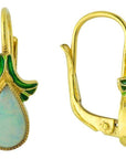 Olga 14k Gold and Opal Earrings
