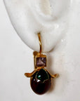 Olivia 14k Gold, Garnet and Amethyst Earrings