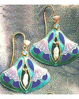 Opal Enamel Earrings