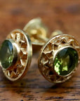 Openwork Peridot Stud Earrings