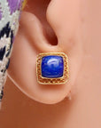 Openwork Square Stud Earrings