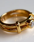 Parsifal 14k Gold and Diamond Ring
