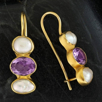 Passion And Patience Amethyst Earrings
