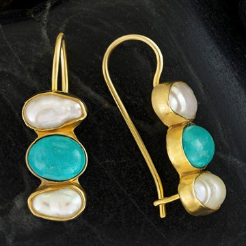 Passion And Patience Turquoise Earrings
