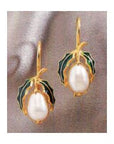 Pearl and Holly Earrings
