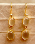 Pont Neuf Earrings: Moonstone and Pearl