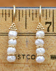 Poseidon 14k Gold and Pearl Earrings