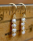 Poseidon 14k Gold and Pearl Earrings