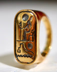 Ramses II Cartouche Ring - Gold-Plated