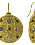 Ravenna Amethyst and Garnet Earrings