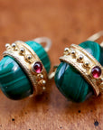 Russian Royal Malachite Earrings