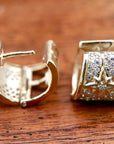Sirius 14k Gold and Diamond Earrings