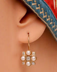 Somerset 14k Gold, Pearl and Diamond Earrings