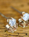 Sparkle 14k Gold and 0.2 Carat Diamond Studs