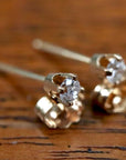 Sparkle 14k Gold and Diamond Earrings