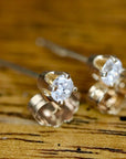 Sparkle 14k Gold and Diamond Earrings