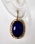 St. Albans 14k Gold and Lapis Earrings