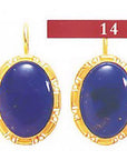 St. Albans 14k Gold and Lapis Earrings