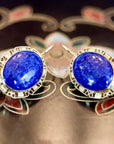 St. Albans 14k Gold and Lapis Earrings