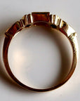 St Patrick 14k Gold, Garnet, Ruby & Emerald Ring
