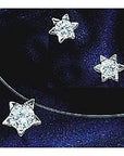 Starburst 14k White Gold and Diamond Necklace