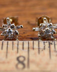 Starlight 14k Gold and Diamond Studs