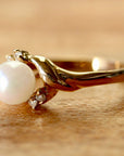 Sulu Sea 14k Gold, Pearl and Diamond Ring