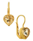 Sweetheart Solitaire Citrine Earrings