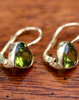 Sweetheart Solitaire Peridot Earrings